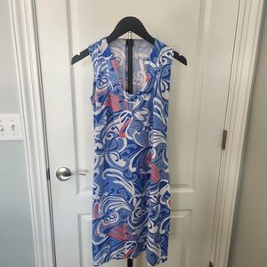 Katherine Way Blue and White Swirl Dress
